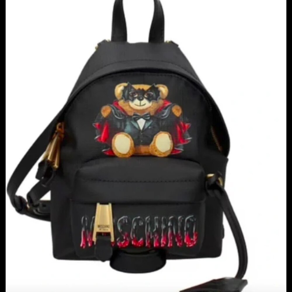 NWT Moschino Vampire Teddy Bear Backpack